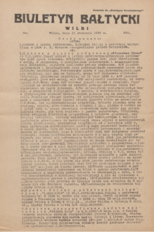 Biuletyn Bałtycki Wilbi : dodatek do „Biuletynu Kowieńskiego”. 1935, nr 255 (11 stycznia)