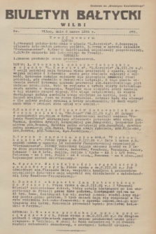 Biuletyn Bałtycki Wilbi : dodatek do „Biuletynu Kowieńskiego”. 1935, nr 272 (2 marca)