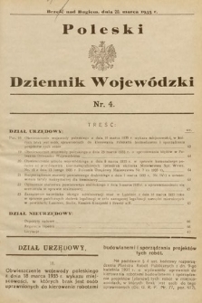 Poleski Dziennik Wojewódzki. 1935, nr 4