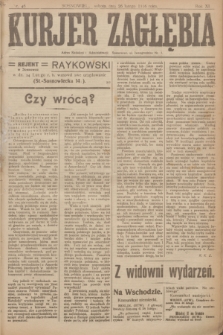 Kurjer Zagłębia. R.11, nr 46 (26 lutego 1916)