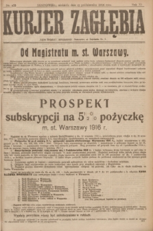 Kurjer Zagłębia. R.11, nr 233 (15 października 1916)