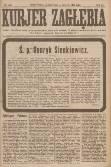 Kurjer Zagłębia. R.11, nr 262 (19 listopada 1916)