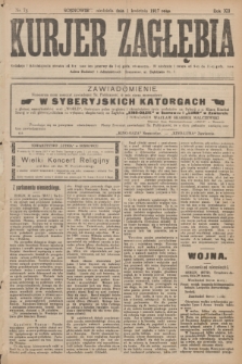 Kurjer Zagłębia. R.12, nr 75 (1 kwietnia 1917)