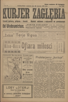 Kurjer Zagłębia : dziennik społeczny, polityczny i literacki. R.13, nr 17 (29 stycznia 1918)