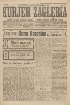 Kurjer Zagłębia : dziennik społeczny, polityczny i literacki. R.15, № 37 (12 lutego 1920)