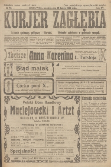 Kurjer Zagłębia : dziennik społeczny, polityczny i literacki. R.15, № 40 (15 lutego 1920)