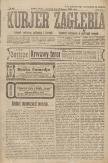 Kurjer Zagłębia : dziennik społeczny, polityczny i literacki. R.15, № 43 (19 lutego 1920)