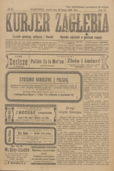 Kurjer Zagłębia : dziennik społeczny, polityczny i literacki. R.15, № 47 (24 lutego 1920)