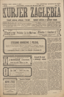 Kurjer Zagłębia : dziennik społeczny, polityczny i literacki. R.15, № 52 (29 lutego 1920)