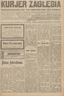 Kurjer Zagłębia : dziennik bezpartyjny polityczno-społeczno-literacki. R.15, nr 279 (4 grudnia 1920)
