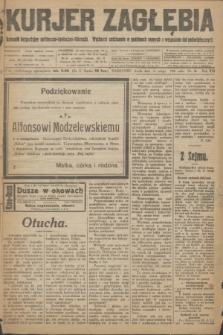 Kurjer Zagłębia : dziennik bezpartyjny polityczno-społeczno-literacki. R.16 [!], nr 36 (16 lutego 1921)