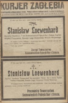 Kurjer Zagłębia : dziennik bezpartyjny polityczno-społeczno-literacki. R.15 [i.e.16], nr 162 (23 lipca 1921)