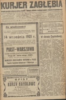 Kurjer Zagłębia : dziennik bezpartyjny polityczno-społeczno-literacki. R.15 [i.e.16], nr 205 (14 września 1921)