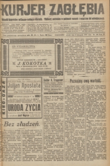 Kurjer Zagłębia : dziennik bezpartyjny polityczno-społeczno-literacki. R.15 [i.e.16], nr 248 (4 listopada 1921)
