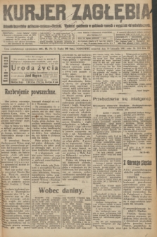 Kurjer Zagłębia : dziennik bezpartyjny polityczno-społeczno-literacki. R.15 [i.e.16], nr 253 (10 listopada 1921)