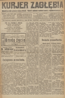 Kurjer Zagłębia : dziennik bezpartyjny polityczno-społeczno-literacki. R.15 [i.e.16], nr 257 (15 listopada 1921)