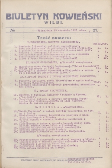 Biuletyn Kowieński Wilbi. 1926, № 21 (15 stycznia)