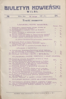 Biuletyn Kowieński Wilbi. 1926, № 24 (26 lutego)