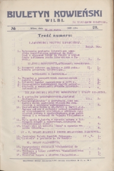 Biuletyn Kowieński Wilbi. 1926, № 28 (31 marca) + dod.