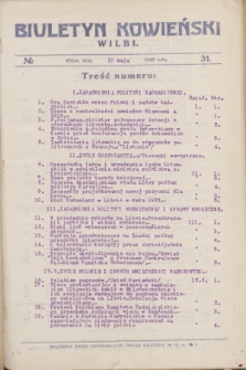 Biuletyn Kowieński Wilbi. 1926, № 31 (10 maja)