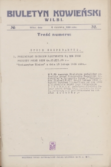 Biuletyn Kowieński Wilbi. 1926, № 32 (4 czerwca)