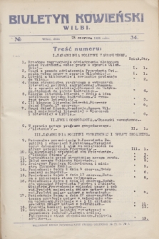 Biuletyn Kowieński Wilbi. 1926, № 34 (23 czerwca)