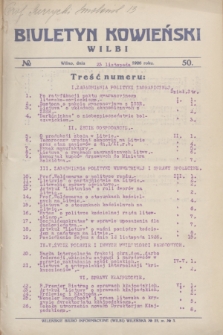 Biuletyn Kowieński Wilbi. 1926, № 50 (23 listopada)