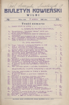 Biuletyn Kowieński Wilbi. 1926, № 52 (17 grudnia)
