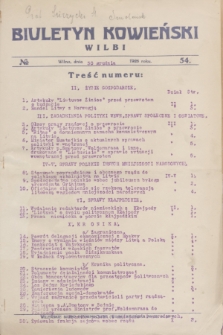 Biuletyn Kowieński Wilbi. 1926, № 54 (30 grudnia)
