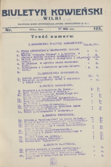 Biuletyn Kowieński Wilbi. 1928, nr 123 (23 maja)