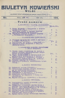 Biuletyn Kowieński Wilbi. 1928, nr 124 (30 maja)
