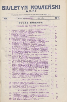 Biuletyn Kowieński Wilbi. 1928, nr 134 (1 września)