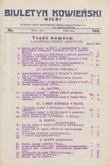 Biuletyn Kowieński Wilbi. 1928, nr 140 (31 października)