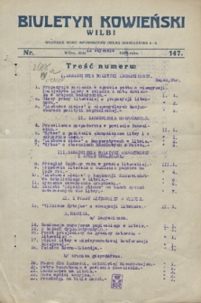 Biuletyn Kowieński Wilbi. 1929, nr 147 (12 stycznia)