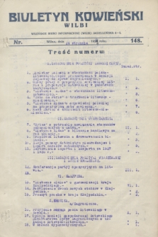 Biuletyn Kowieński Wilbi. 1929, nr 148 (24 stycznia)