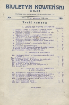 Biuletyn Kowieński Wilbi. 1929, nr 149 (31 stycznia)