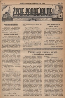 Życie Parafjalne : parafja Przen. Trójcy w Będzinie. 1937, nr 17