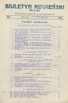Biuletyn Kowieński Wilbi. 1929, nr 151 (20 lutego)