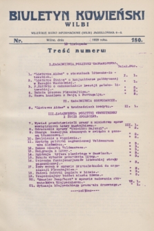 Biuletyn Kowieński Wilbi. 1929, nr 180 (15 listopada)