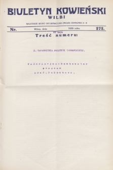 Biuletyn Kowieński Wilbi. 1930, nr 272 (23 maja)