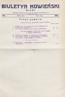 Biuletyn Kowieński Wilbi. 1930, nr 308 (25 sierpnia)