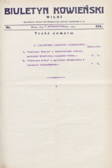 Biuletyn Kowieński Wilbi. 1930, nr 328 (3 października)