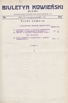 Biuletyn Kowieński Wilbi. 1930, nr 332 (10 października)