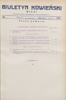 Biuletyn Kowieński Wilbi. 1931, nr 372 (19 stycznia)