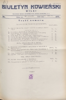 Biuletyn Kowieński Wilbi. 1931, nr 377 (28 stycznia)