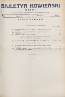 Biuletyn Kowieński Wilbi. 1931, nr 383 (7 lutego)