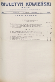 Biuletyn Kowieński Wilbi. 1931, nr 389 (14 lutego)