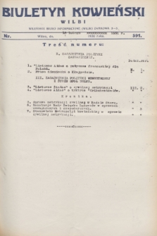 Biuletyn Kowieński Wilbi. 1931, nr 391 (18 lutego)