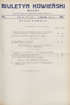 Biuletyn Kowieński Wilbi. 1931, nr 393 (24 lutego)