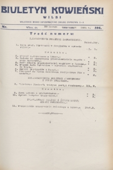 Biuletyn Kowieński Wilbi. 1931, nr 394 (25 lutego)
